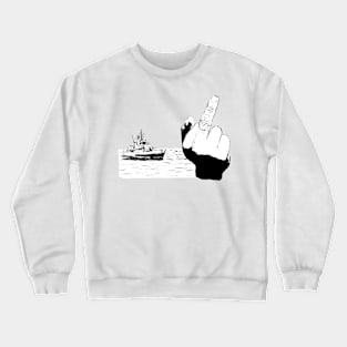 russian ship direction Crewneck Sweatshirt